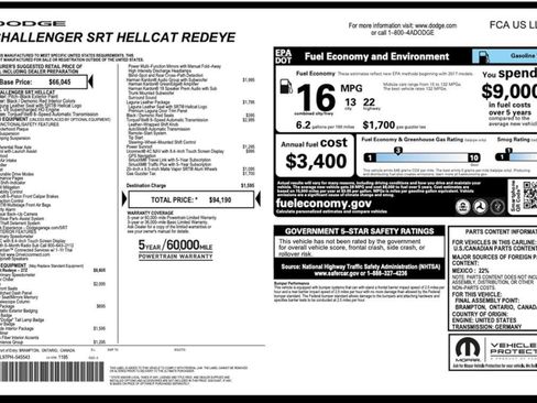 Used 2023 Dodge Challenger SRT Hellcat Redeye image 35