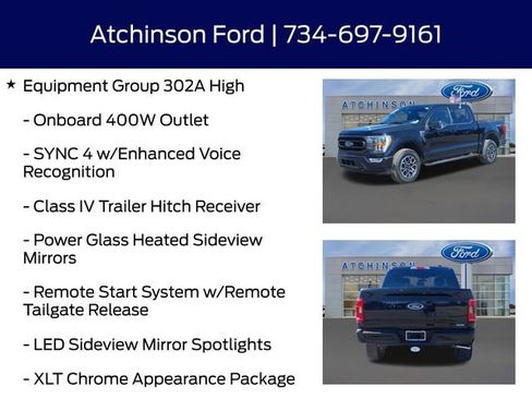 Certified 2022 Ford F150 XLT w/ Equipment Group 302A High image 12
