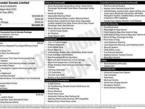 Used 2020 Hyundai Sonata Limited FWD image 36