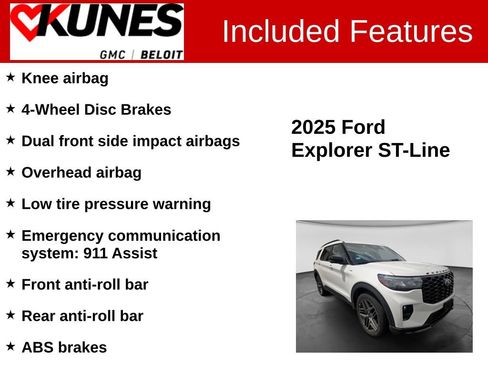 Used 2025 Ford Explorer ST-Line w/ ST-Line Street Pack AWD/4WD image 3
