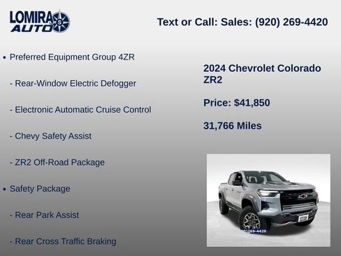 Used 2024 Chevrolet Colorado ZR2 w/ ZR2 Convenience Package III AWD/4WD image 8