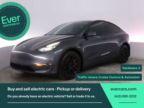 Used 2022 Tesla Model Y Long Range AWD/4WD image 1