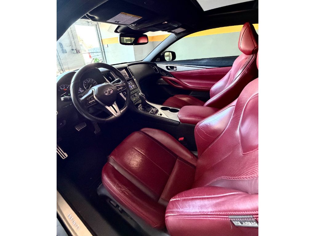 Used 2018 INFINITI Q60 Red Sport 400 w/ Sensory Package 3.0T Sport RWD image 16