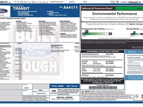 Used 2023 Ford E-Transit Medium Roof w/ Load Area Protection Package RWD image 3