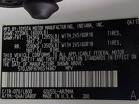 Used 2017 Toyota Highlander XLE image 33