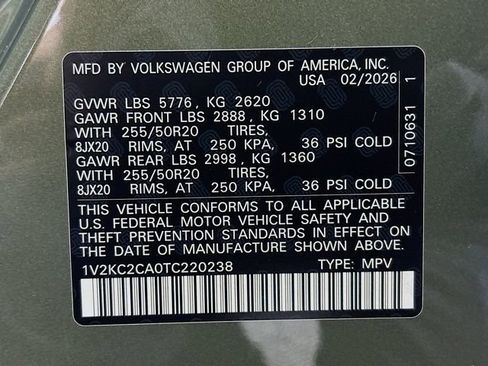 New 2026 Volkswagen Atlas Cross Sport SE image 33