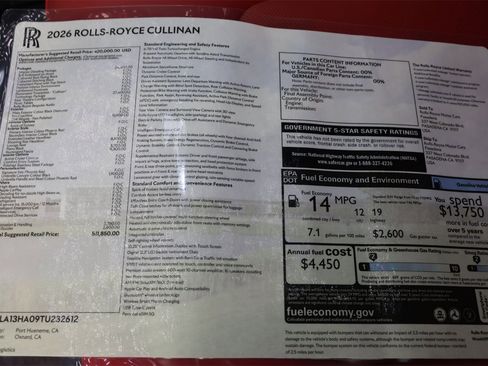 New 2026 Rolls-Royce Cullinan image 39