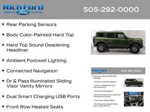 Certified 2025 Ford Bronco Badlands AWD/4WD image 96