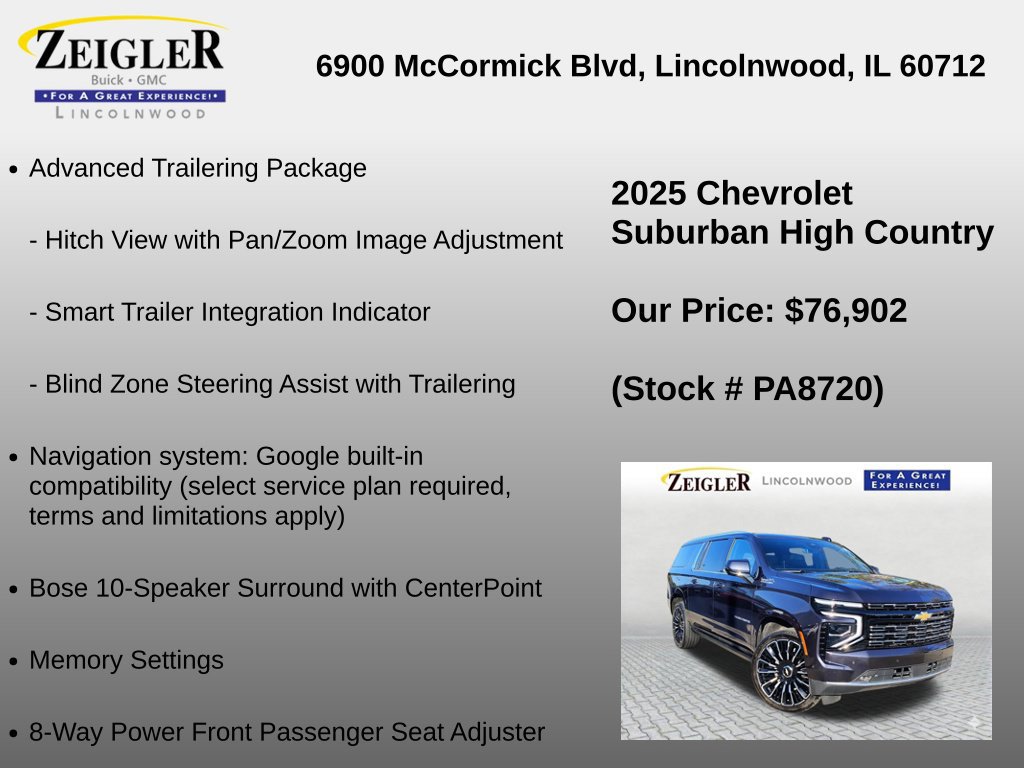 Used 2025 Chevrolet Suburban High Country AWD/4WD image 36