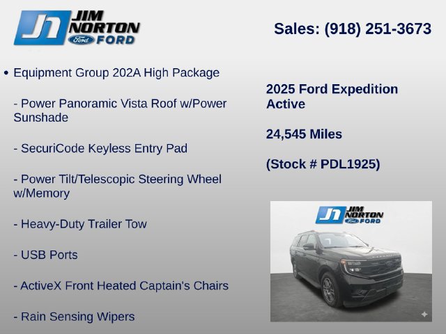 Used 2025 Ford Expedition Active AWD/4WD image 15