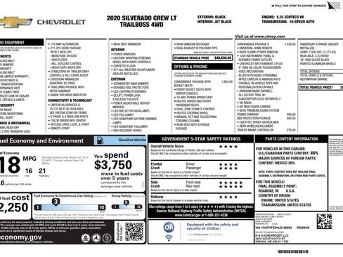 Used 2020 Chevrolet Silverado 1500 LT Trail Boss image 2