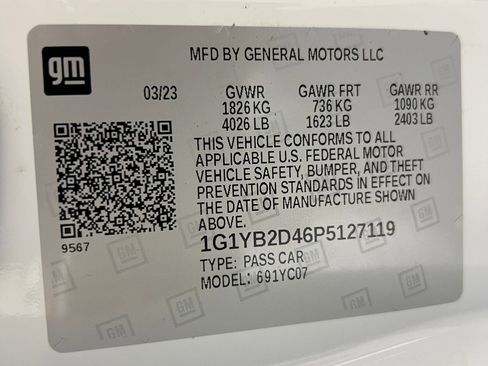 Used 2023 Chevrolet Corvette Stingray Preferred Cpe w/ 2LT image 18