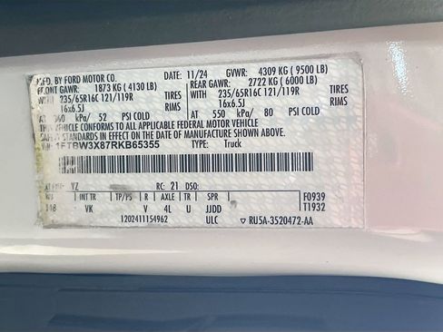 Used 2024 Ford Transit 350 148 High Roof Extended w/ Load Area Protection Package RWD image 30