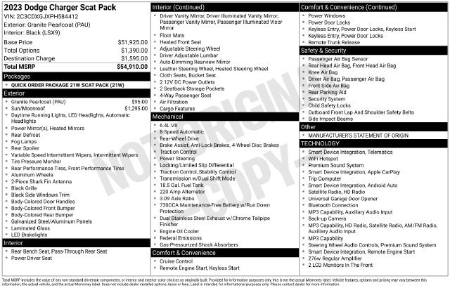 Used 2023 Dodge Charger Scat Pack RWD image 6