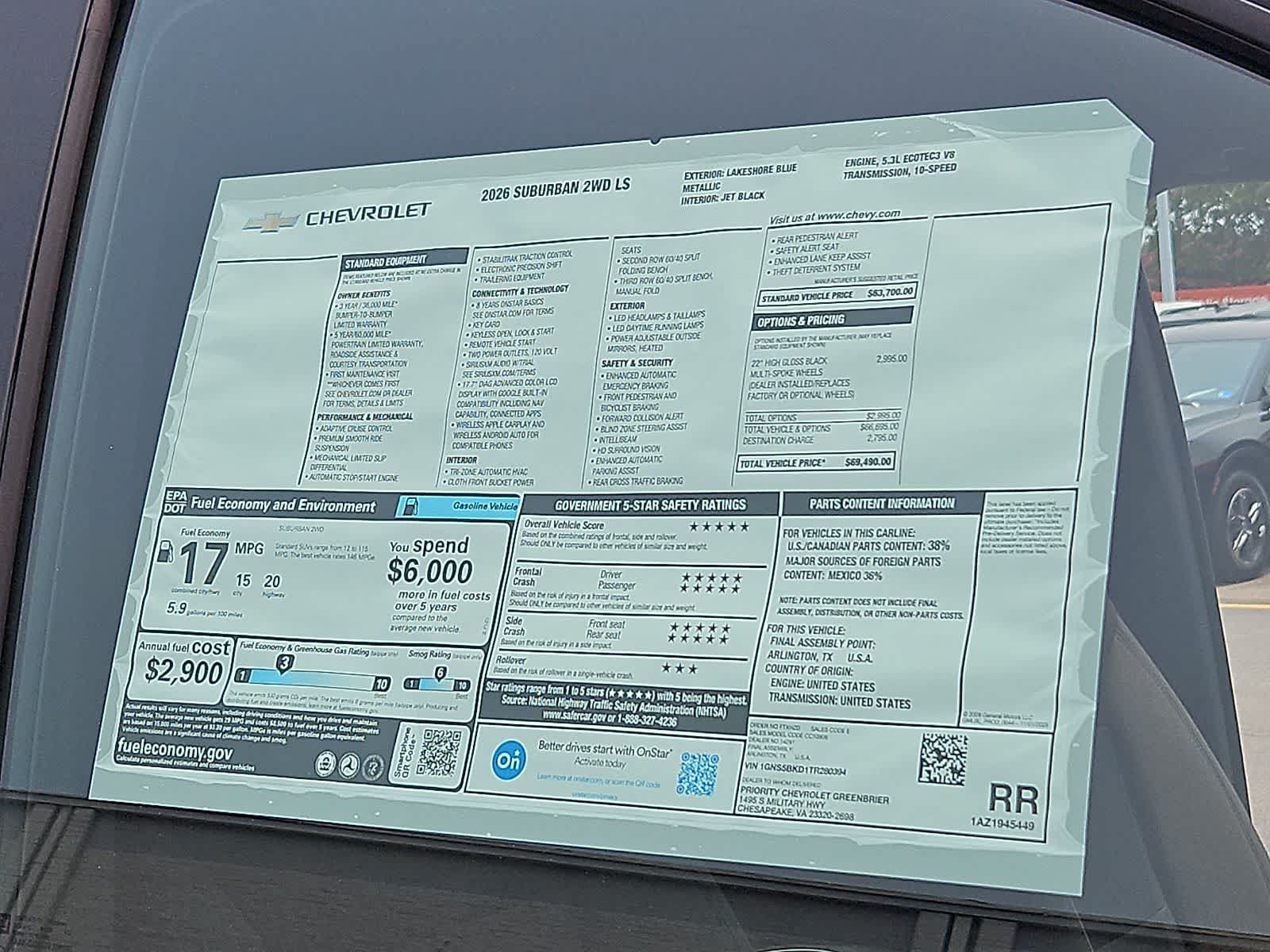 New 2026 Chevrolet Suburban LS RWD image 23