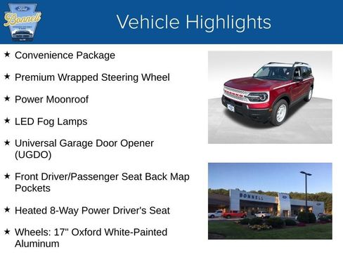New 2025 Ford Bronco Sport Heritage w/ Convenience Package image 5