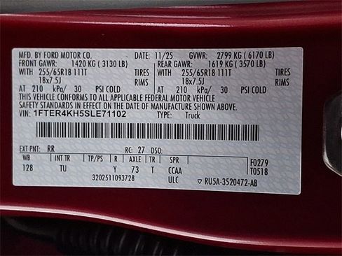 New 2025 Ford Ranger Lariat w/ Trailer Tow Package image 17