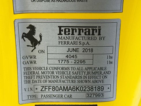 Certified 2019 Ferrari 488 Spider RWD image 27