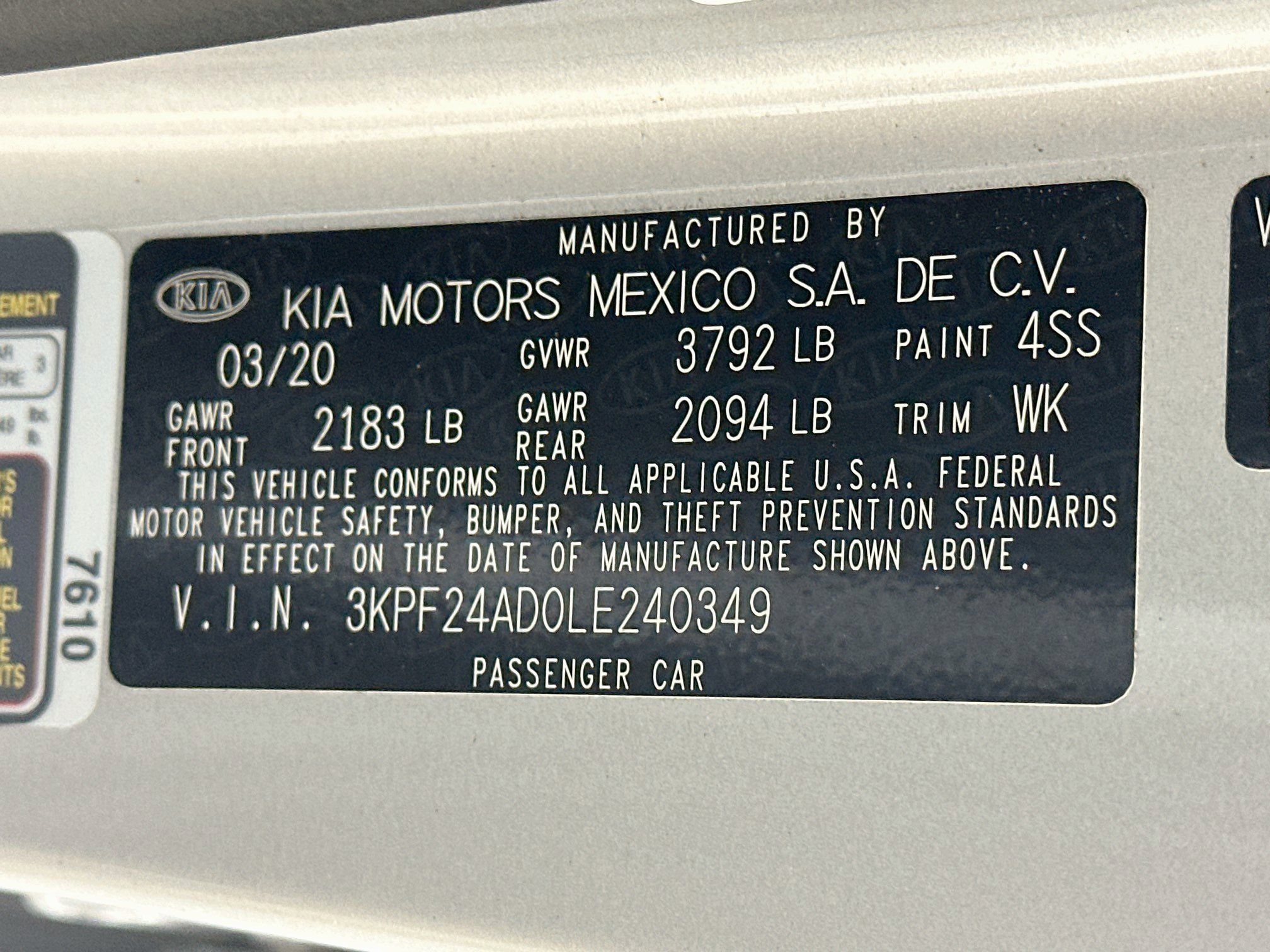Used 2020 Kia Forte LXS FWD image 12