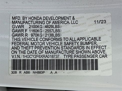 Used 2024 Honda Accord EX-L image 31