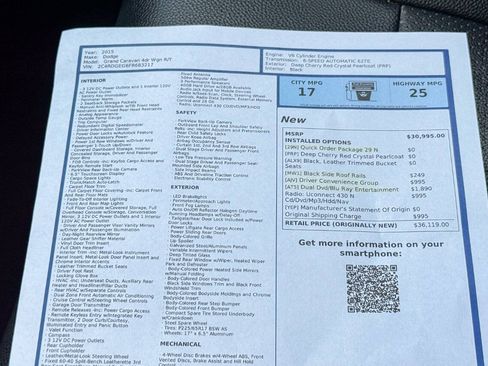 Used 2015 Dodge Grand Caravan R/T w/ Driver Convenience Group FWD image 39