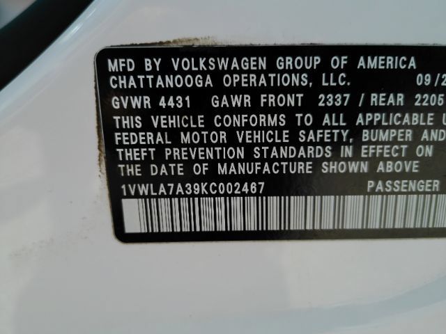Used 2019 Volkswagen Passat 2.0T Wolfsburg w/ Wheels & Sunroof Package FWD image 50
