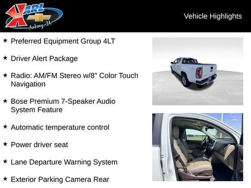 Used 2016 GMC Canyon SLT w/ Driver Alert Package AWD/4WD image 2