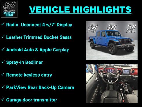Used 2021 Jeep Gladiator Rubicon w/ Trailer Tow Package AWD/4WD image 3