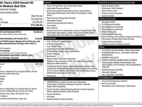 Used 2017 GMC Sierra 2500 Denali w/ Duramax Plus Package image 6