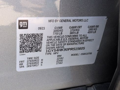 Used 2023 Cadillac Escalade V w/ LPO, ONYX Package image 33