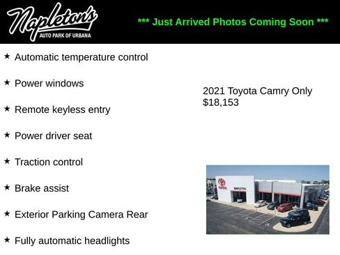 Used 2021 Toyota Camry SE image 1