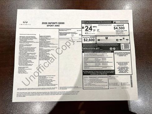 New 2026 INFINITI QX60 Sport image 40