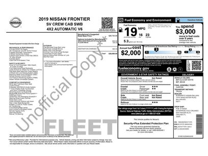 Used 2019 Nissan Frontier SV