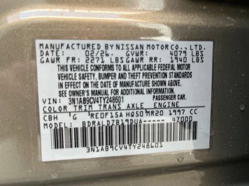 New 2026 Nissan Sentra SV w/ Floor Mat Package FWD image 30
