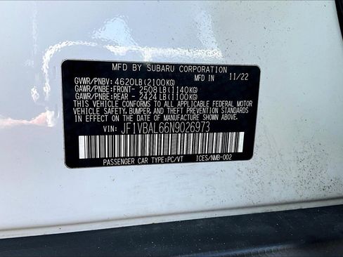 Used 2022 Subaru WRX Limited image 11