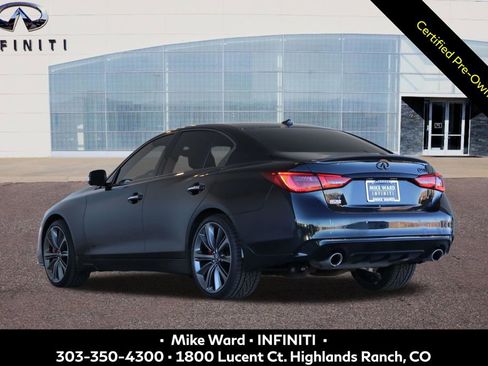 Certified 2023 INFINITI Q50 Red Sport 400 w/ Black Opal Edition image 3