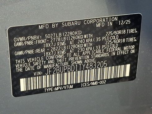 Certified 2026 Subaru Outback Premium AWD/4WD image 27