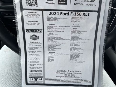 Used 2024 Ford F150 XLT w/ Equipment Group 303A High AWD/4WD image 27