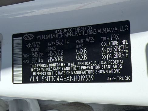 Used 2022 Hyundai Santa Cruz SEL w/ Activity Package FWD image 22