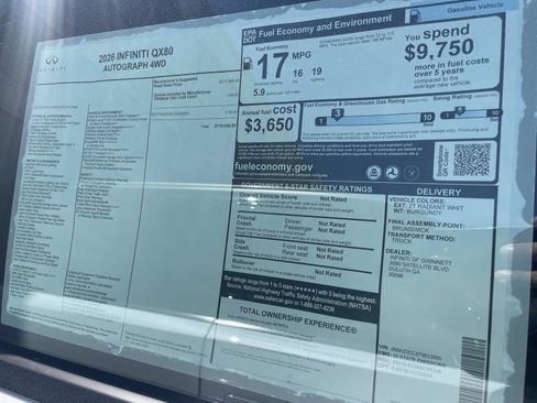 New 2026 INFINITI QX80 Autograph AWD/4WD image 23