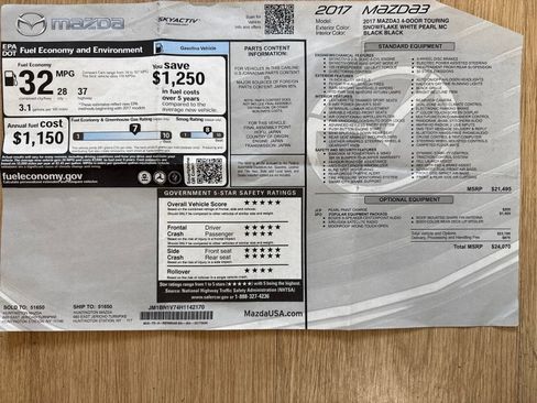 Used 2017 MAZDA MAZDA3 Touring w/ Popular Equipment Package image 37