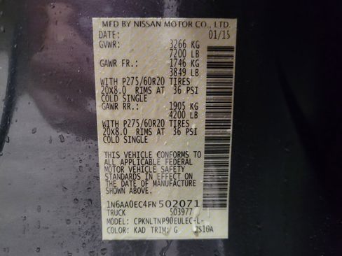 Used 2015 Nissan Titan SV w/ SV Value Truck Package image 33