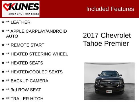 Used 2017 Chevrolet Tahoe Premier AWD/4WD image 2