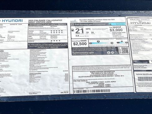 New 2025 Hyundai Palisade Calligraphy image 14