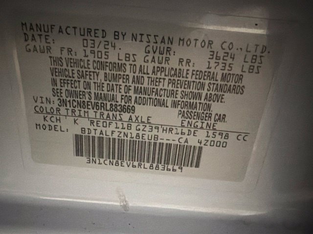 Used 2024 Nissan Versa SV w/ Electronics Package FWD image 24