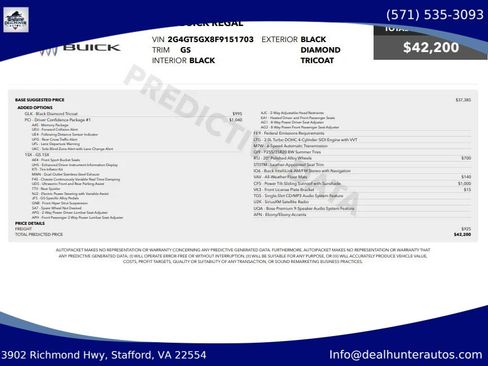 Used 2015 Buick Regal GS w/ Driver Confidence Package #1 FWD image 30