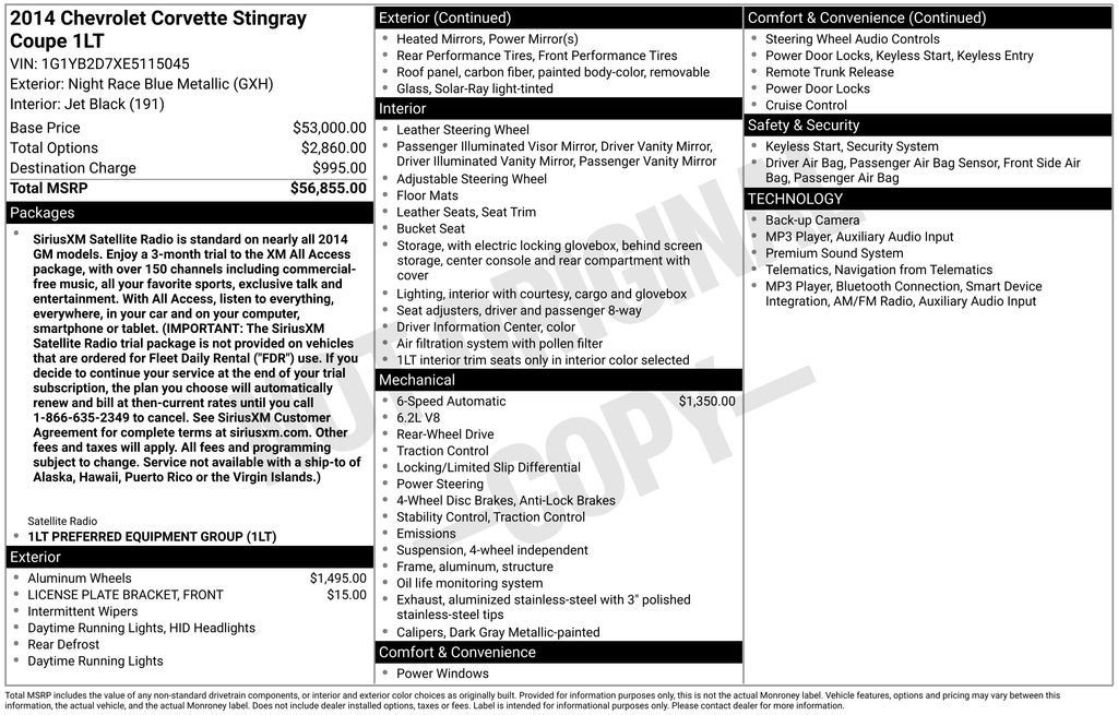 Used 2014 Chevrolet Corvette Stingray Coupe RWD image 42