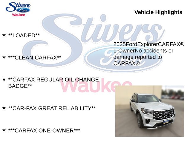 Used 2025 Ford Explorer Platinum w/ Ultimate Package AWD/4WD image 16