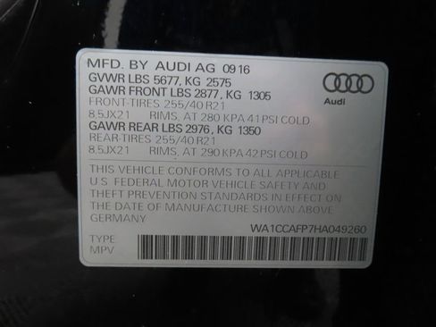 Used 2017 Audi SQ5 Premium Plus w/ Technology Package AWD/4WD image 51