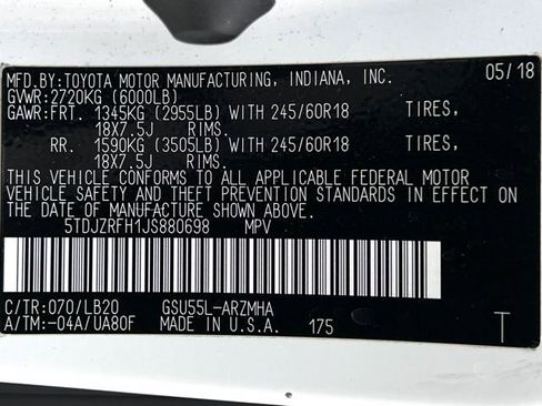 Used 2018 Toyota Highlander XLE AWD/4WD image 23